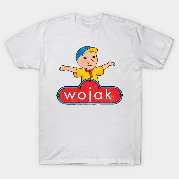 Caillou Wojak Meme Design T-Shirt by DankFutura